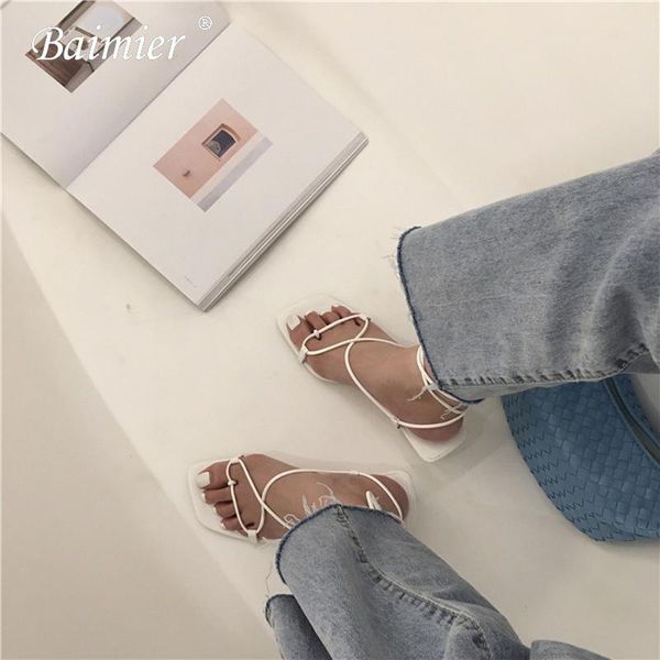 dress shoes 2021 summer fashion women sandals low heel lace up sandal back strap gladiator casual narrow band mujer shoe, Black