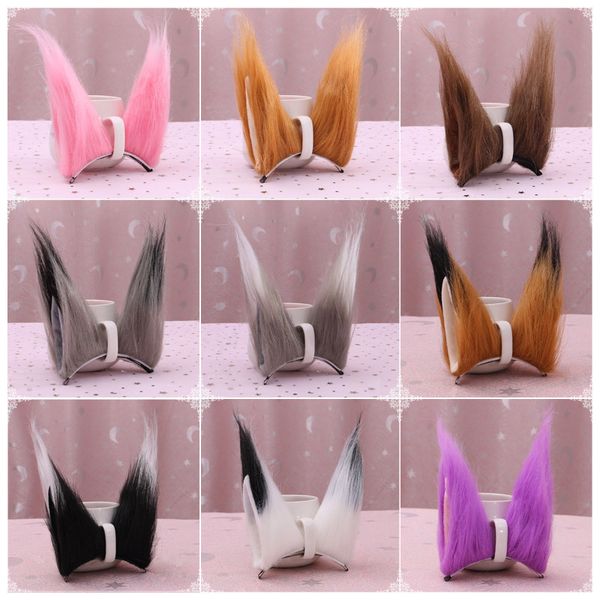 1pair cat wolf ears long fluffy plush hair clips anime cosplay costume hair clip multicolor cartoon christmas party headwear, Silver
1pair cat wolf ears long fluffy plush hair clips anime cosplay costume hair clip multicolor cartoon christmas party headwear, Silver