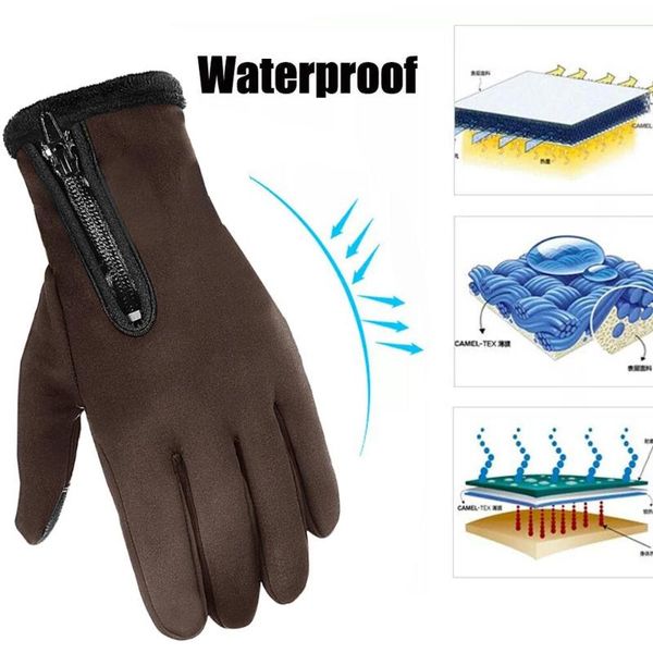 cycling gloves ski riding glove non slip winter brown waterproof bicycle mobile phone warm skiing touch screen motorcycle, Black
cycling gloves ski riding glove non slip winter brown waterproof bicycle mobile phone warm skiing touch screen motorcycle, Black