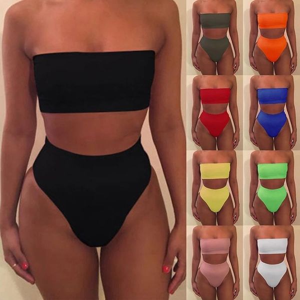 solid bikini brazillian swimsuit women set off shoulder swimwear female swimming biquini maillot de bain femme women's, White;black
solid bikini brazillian swimsuit women set off shoulder swimwear female swimming biquini maillot de bain femme women's, White;black