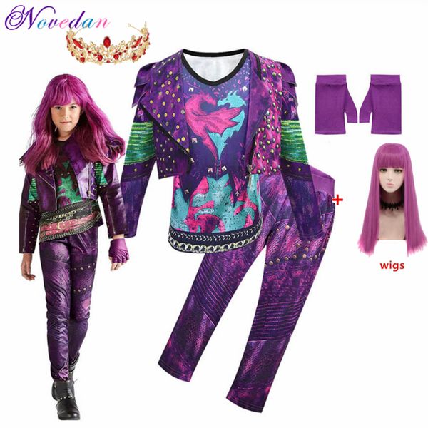 anime costumes kids descendants 3 mal costume for girls evie cosplay costume child fantasia halloween clothes wig birthday party fancy dress, Black
anime costumes kids descendants 3 mal costume for girls evie cosplay costume child fantasia halloween clothes wig birthday party fancy dress, Black