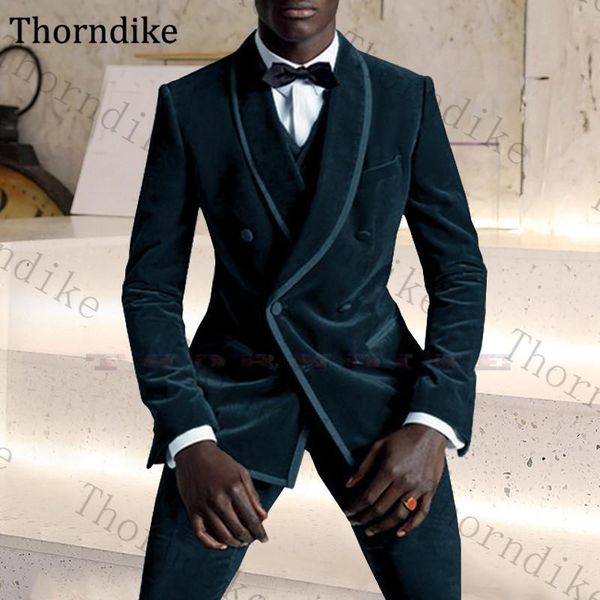 thorndike shawl lapel men suit for wedding party sets custom made double breasted groomsmen autumn winter velvet suits men's & blazers, White;black
thorndike shawl lapel men suit for wedding party sets custom made double breasted groomsmen autumn winter velvet suits men's & blazers, White;black