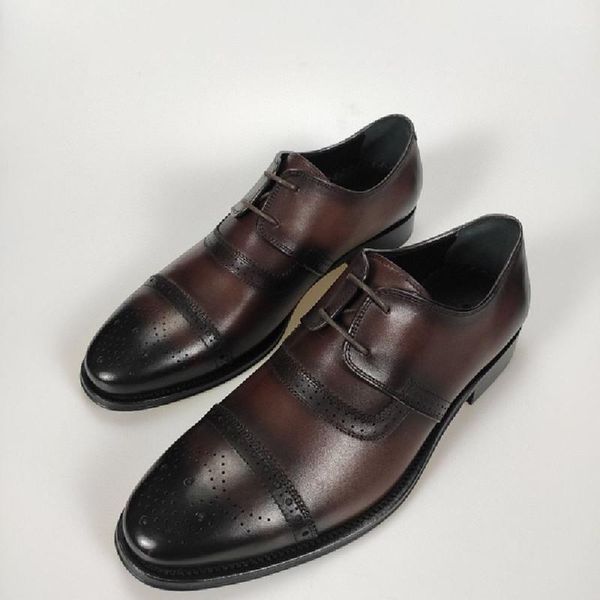 dress shoes high-end men's formal business oxford leather are hand-painted and comfortable breathable, Black
dress shoes high-end men's formal business oxford leather are hand-painted and comfortable breathable, Black