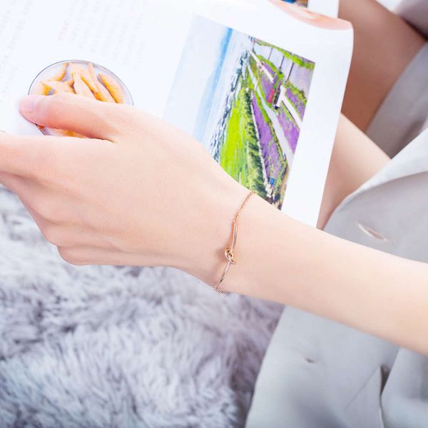 korean version small fresh fashion exquisite plated rose gold tie titanium steel bracelet temperament art accessories girl, Black
korean version small fresh fashion exquisite plated rose gold tie titanium steel bracelet temperament art accessories girl, Black