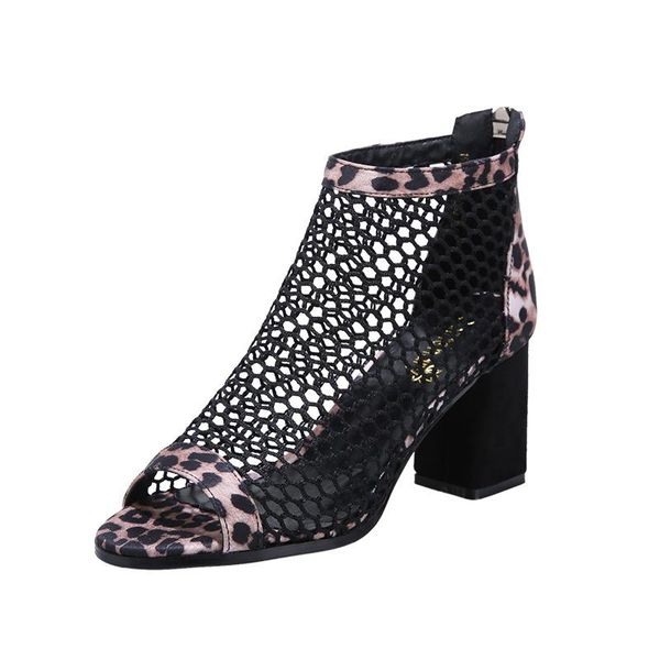 cutout women's chunky heel leopard print sandals summer wear korean-style fashion high women wedgess, Black
cutout women's chunky heel leopard print sandals summer wear korean-style fashion high women wedgess, Black