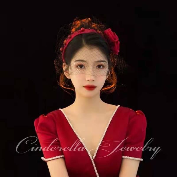 bridal veils red handmade pearls veil for women wide big rose handwear satin face black mesh fishnet wedding 2021
bridal veils red handmade pearls veil for women wide big rose handwear satin face black mesh fishnet wedding 2021