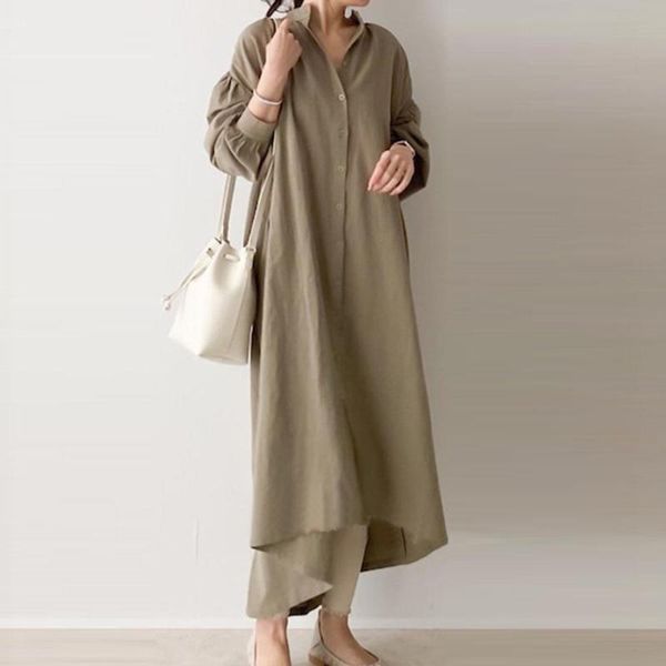 casual dresses vanovich fashion women long dress summer 2021 korean style wild cotton ladies single-breasted, Black;gray
casual dresses vanovich fashion women long dress summer 2021 korean style wild cotton ladies single-breasted, Black;gray