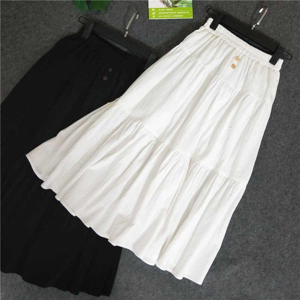 skirts high waist women summer long white cotton and linen saia a-line boho faldas jupe femme 70l0, Black
skirts high waist women summer long white cotton and linen saia a-line boho faldas jupe femme 70l0, Black