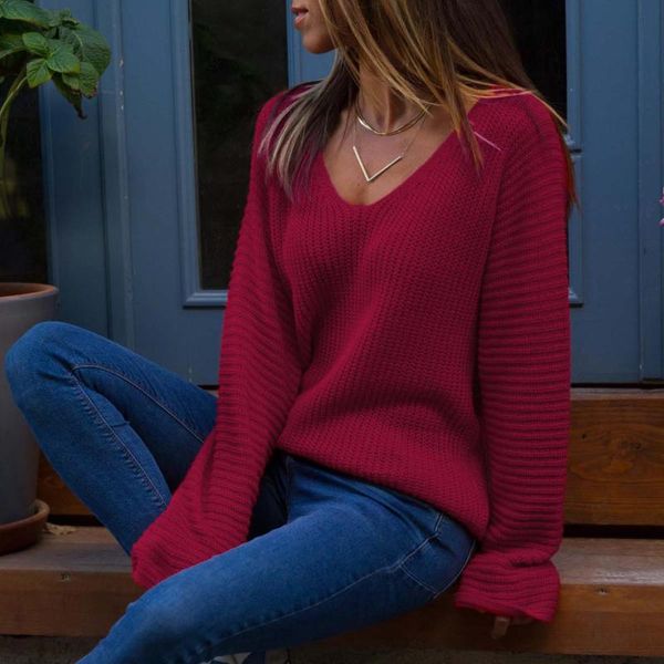 women's sweaters avodova women knitted autumn winter long sleeve v neck female pullovers fashion casual solid, White;black
women's sweaters avodova women knitted autumn winter long sleeve v neck female pullovers fashion casual solid, White;black
