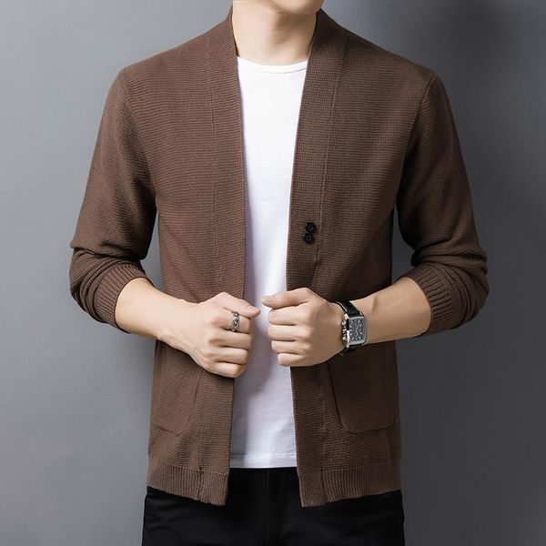 men's sweaters autumn and winter clothes cardigan sweater long-sleeved youth knit jacket young pocket 2021, White;black
men's sweaters autumn and winter clothes cardigan sweater long-sleeved youth knit jacket young pocket 2021, White;black