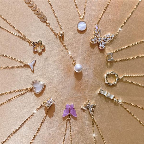 korean cute fresh flower mermaid charm butterfly necklaces for women's christmas gifts the year jewelry 2021 pendant, Silver
korean cute fresh flower mermaid charm butterfly necklaces for women's christmas gifts the year jewelry 2021 pendant, Silver