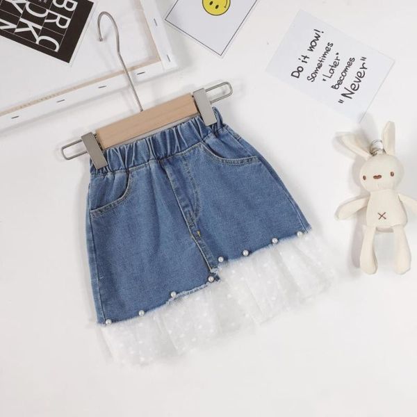 skirts girls skirt jeans korean baby girl lace stitching kids denim half-length for pearl 2-8 years1, Blue
skirts girls skirt jeans korean baby girl lace stitching kids denim half-length for pearl 2-8 years1, Blue