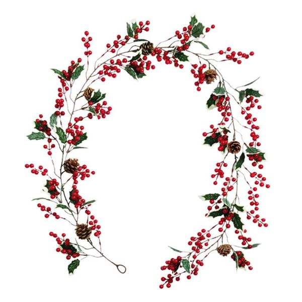 decorative flowers & wreaths 1pc christmas rattan decoration artificial hanging vine imitation red berries green leaves pine cones cane (red
decorative flowers & wreaths 1pc christmas rattan decoration artificial hanging vine imitation red berries green leaves pine cones cane (red