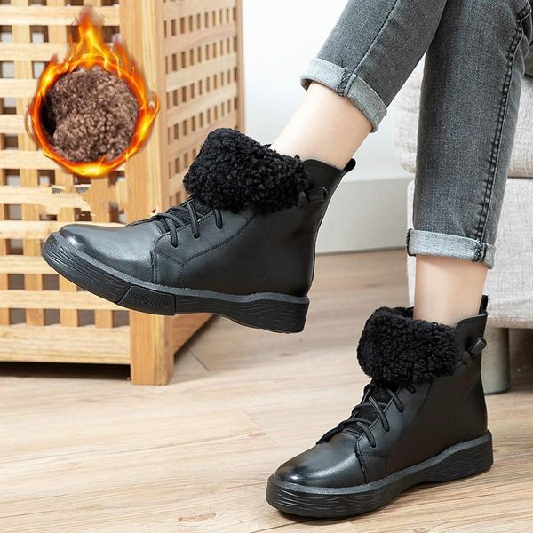 boots yourseason shoes ladies genuine leather 2021 warm elastic band platform women winter sewing round toe flat with, Black
boots yourseason shoes ladies genuine leather 2021 warm elastic band platform women winter sewing round toe flat with, Black