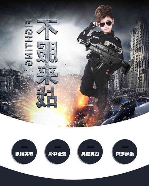 0135children's gun suit war small swat clothes police toy boys cs special forces equipment 3-6-10 years old
0135children's gun suit war small swat clothes police toy boys cs special forces equipment 3-6-10 years old