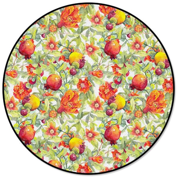 carpets summer fruit pomegranate watercolor round carpet kids area rug anti-slip floor mat for bedroom living room home decor
carpets summer fruit pomegranate watercolor round carpet kids area rug anti-slip floor mat for bedroom living room home decor