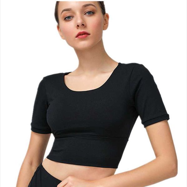 women's sports bra back short sleeve fitness yoga suit with cushion naked feeling elastic slim fit outfit
women's sports bra back short sleeve fitness yoga suit with cushion naked feeling elastic slim fit outfit