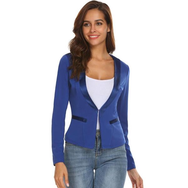 women's suits & blazers women casual long sleeve satin patchwork slim ol blazer v neck height 176cm bust 88cm waist 59cm hip 90cm sprin, White;black
women's suits & blazers women casual long sleeve satin patchwork slim ol blazer v neck height 176cm bust 88cm waist 59cm hip 90cm sprin, White;black