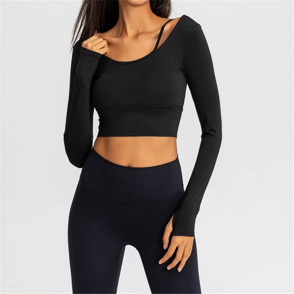 outdoor fitness retro yoga outfits solid color running ladies tight long sleeve t shirt, White;red
outdoor fitness retro yoga outfits solid color running ladies tight long sleeve t shirt, White;red
