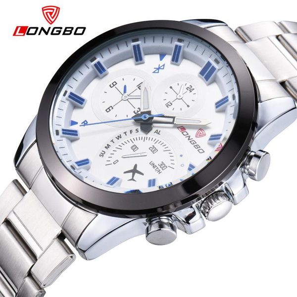 wristwatches long bo men leisure fashion steel belt wrist decoration wholesale business men's watch 80228 small three needle, Slivery;brown
wristwatches long bo men leisure fashion steel belt wrist decoration wholesale business men's watch 80228 small three needle, Slivery;brown
