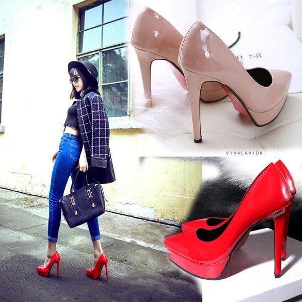 dress shoes super high heels 12cm women's spring and summer 2021 style pointed waterproof platform stiletto, Black
dress shoes super high heels 12cm women's spring and summer 2021 style pointed waterproof platform stiletto, Black