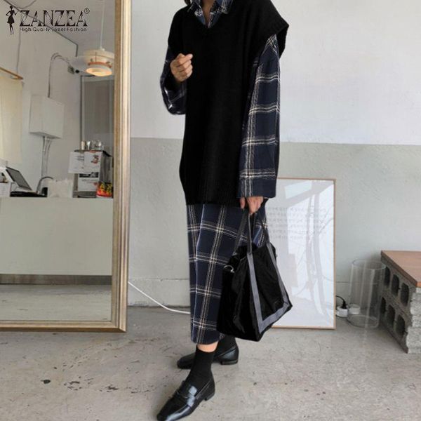 casual dresses stylish plaid printed button dress women autumn long sleeved kaftan vestido lapel party baggy oversized, Black;gray
casual dresses stylish plaid printed button dress women autumn long sleeved kaftan vestido lapel party baggy oversized, Black;gray