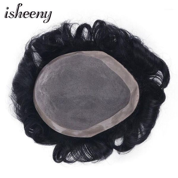 isheeny men toupee 100% remy human hair straight 5 colors mono lace with npu replacement system1, Black;brown
isheeny men toupee 100% remy human hair straight 5 colors mono lace with npu replacement system1, Black;brown