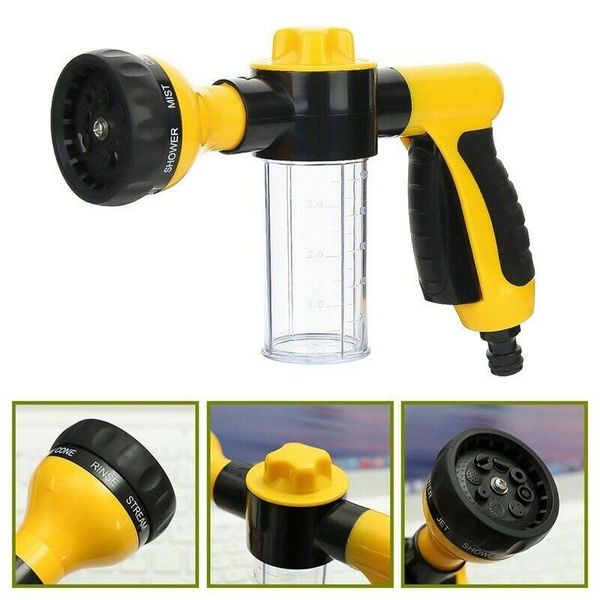 water gun & snow foam lance sprayer garden hose nozzle soap dispenser for car washing pets shower plants watering
water gun & snow foam lance sprayer garden hose nozzle soap dispenser for car washing pets shower plants watering