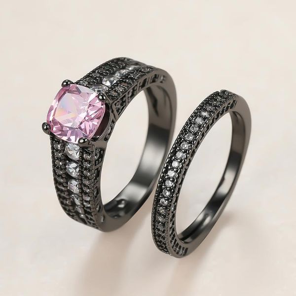 punk female pink crystal stone ring set charm 14kt black gold wedding rings for women dainty bride square zircon engagement, Slivery;golden
punk female pink crystal stone ring set charm 14kt black gold wedding rings for women dainty bride square zircon engagement, Slivery;golden