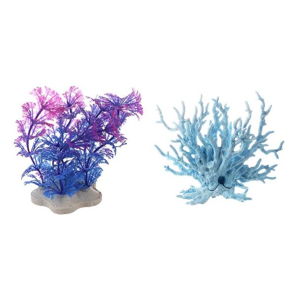 decorations aquarium decoration water plant purple + blue with fish tank light artificial plastic coral decor
decorations aquarium decoration water plant purple + blue with fish tank light artificial plastic coral decor