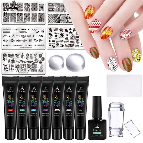 biutee nail art tool set stamping gel template plates latex stamper leaves flower animals print image nails stencil kits
biutee nail art tool set stamping gel template plates latex stamper leaves flower animals print image nails stencil kits