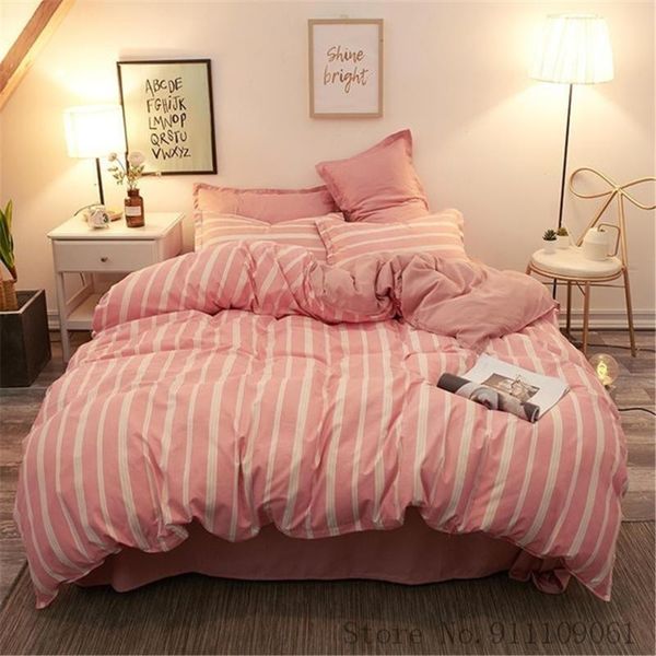 bedding sets home textile pink stripe duvet quilt cover pillowcase bed sheet children and cartoon bedlinen king twin size
bedding sets home textile pink stripe duvet quilt cover pillowcase bed sheet children and cartoon bedlinen king twin size