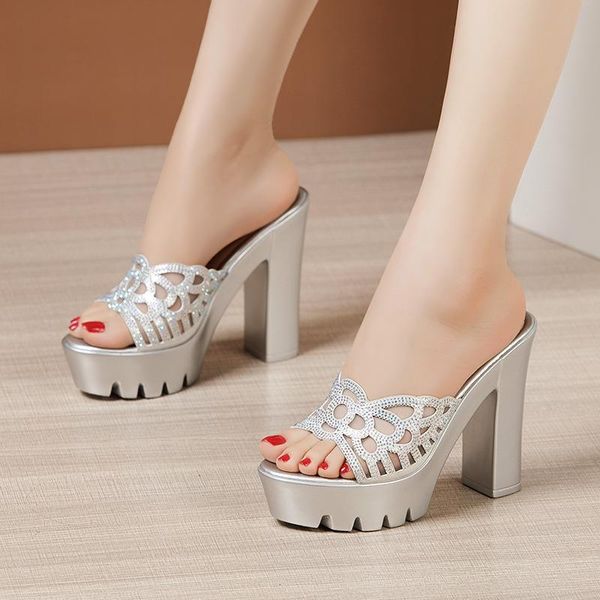 women slipper's sandals 2021 ladies summer slippers genuine leather shoes high heels fashion crystal, Black
women slipper's sandals 2021 ladies summer slippers genuine leather shoes high heels fashion crystal, Black