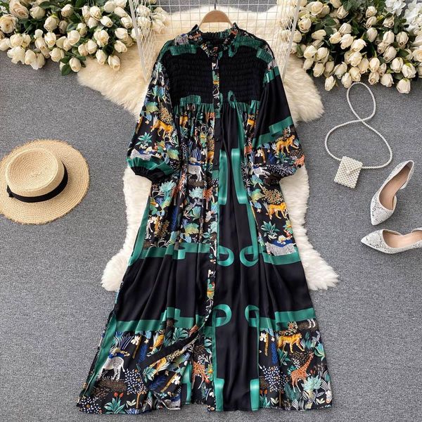casual dresses singreiny women retro print long dress puff sleeve o neck single breasted a-line 2021 autumn loose vacation, Black;gray
casual dresses singreiny women retro print long dress puff sleeve o neck single breasted a-line 2021 autumn loose vacation, Black;gray