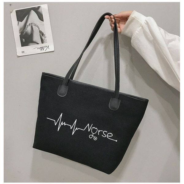 canvas tote bags nurse waves printed shoulder shopping bag beach bag nursing work handbags
canvas tote bags nurse waves printed shoulder shopping bag beach bag nursing work handbags