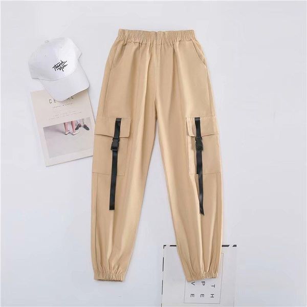 women's pants & capris 2021 womens fashion streetwear high waist clothing cargo pant trousers hip hop casual joggers sweatpants women, Black;white
women's pants & capris 2021 womens fashion streetwear high waist clothing cargo pant trousers hip hop casual joggers sweatpants women, Black;white