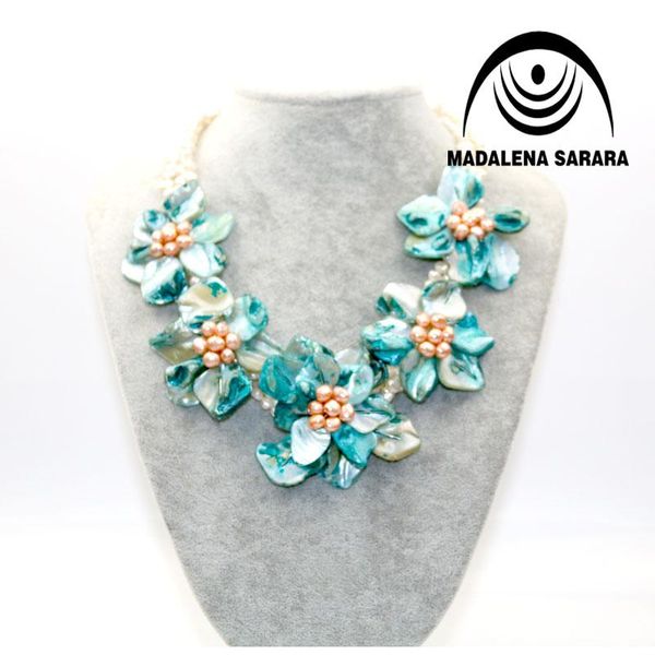 chokers madalena sarara european american festival freshwater pearl necklace and shell flower colorful multi-row personality, Golden;silver
chokers madalena sarara european american festival freshwater pearl necklace and shell flower colorful multi-row personality, Golden;silver