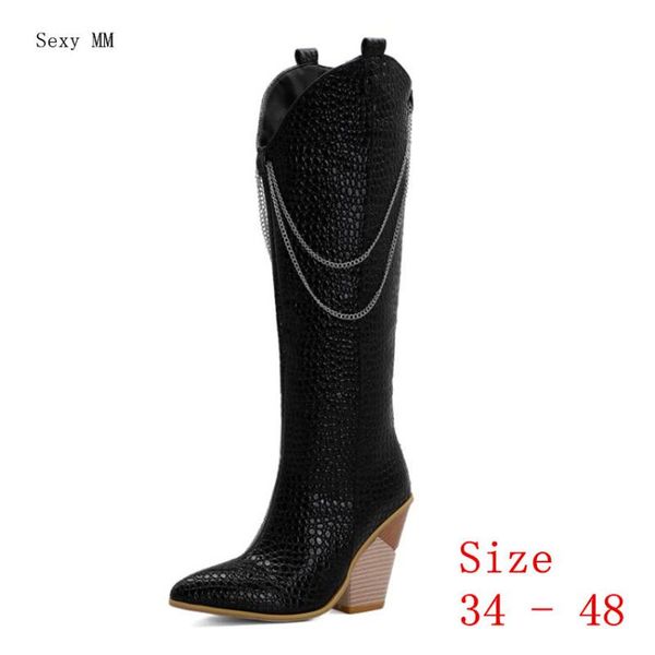 boots spring autumn women knee high heel shoes woman thigh long plus size 34 - 41 42 43 44 45 46 47 48, Black
boots spring autumn women knee high heel shoes woman thigh long plus size 34 - 41 42 43 44 45 46 47 48, Black