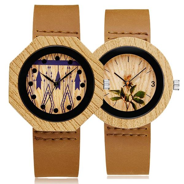 wristwatches creative octagon imitation wood watch flower men women quartz imitate wooden wristwatch soft leather band male clock reloj uhr, Slivery;brown
wristwatches creative octagon imitation wood watch flower men women quartz imitate wooden wristwatch soft leather band male clock reloj uhr, Slivery;brown