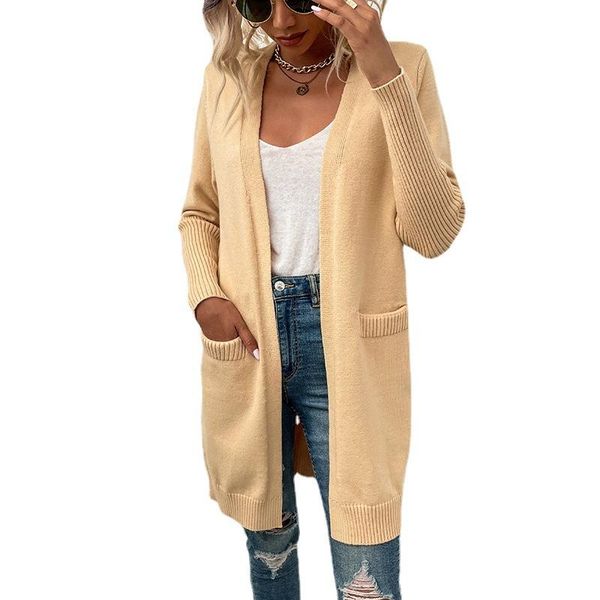 women's knits & tees 2021 fashion women sweater autumn casual v-neck cardigan solid color pocket loose large size knitted, White
women's knits & tees 2021 fashion women sweater autumn casual v-neck cardigan solid color pocket loose large size knitted, White