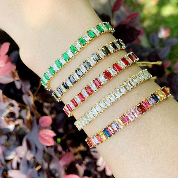 paved cz rainbow multicolor green black red crystal for women jewelry gold charm link adjustable bracelet unique gift link, chain
paved cz rainbow multicolor green black red crystal for women jewelry gold charm link adjustable bracelet unique gift link, chain