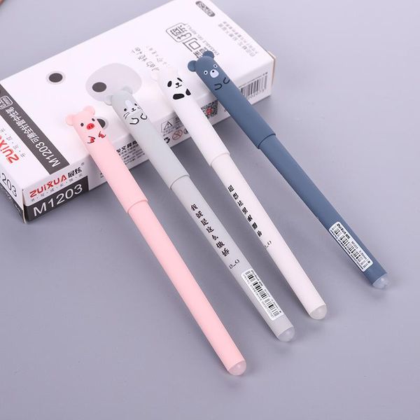 gel pens 1 4pcs/set kawaii bear cat erasable pen school office supplies stationery gift 0.38mm blue black ink pupil
gel pens 1 4pcs/set kawaii bear cat erasable pen school office supplies stationery gift 0.38mm blue black ink pupil