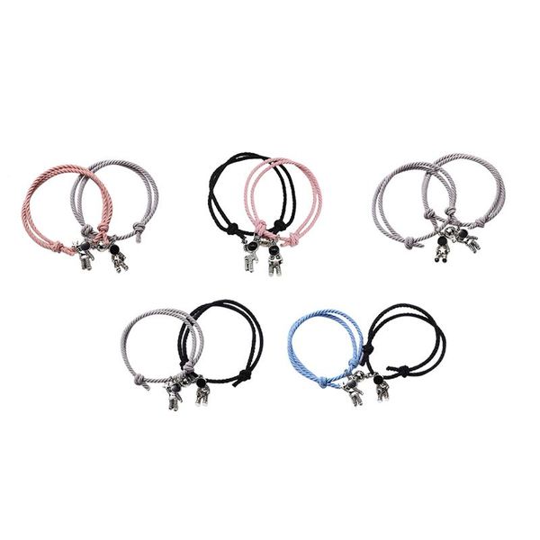 charm bracelets 2pcs/lot adjustable cute astronaut magnetic couple bracelet friendship stretch woven rope relationship distance mutual match, Golden;silver
charm bracelets 2pcs/lot adjustable cute astronaut magnetic couple bracelet friendship stretch woven rope relationship distance mutual match, Golden;silver