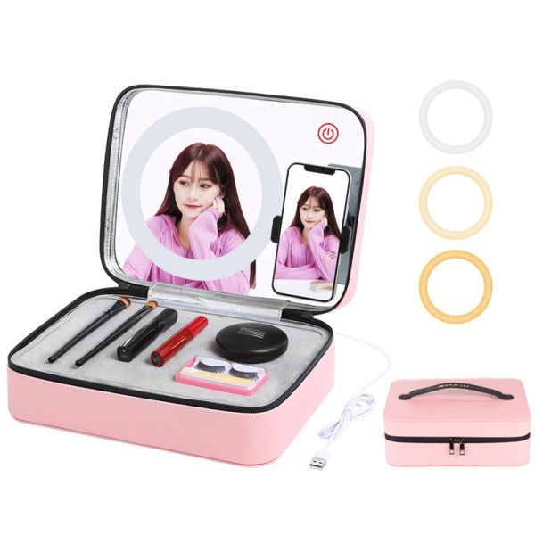 storage bags makeup organizers box with ring light mirror pu leather travel toiletry cosmetic bag deskmake up container home
storage bags makeup organizers box with ring light mirror pu leather travel toiletry cosmetic bag deskmake up container home
