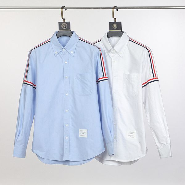 2021 new men's long-sleeved shirt casual pure cotton business yarn-dyed color strip stitching men and women the same long-sleeved t-shi, White;black
2021 new men's long-sleeved shirt casual pure cotton business yarn-dyed color strip stitching men and women the same long-sleeved t-shi, White;black