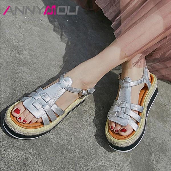 dress shoes annymoli high heels women sandals natural genuine leather cow t-strap buckle mid wedge summer white, Black
dress shoes annymoli high heels women sandals natural genuine leather cow t-strap buckle mid wedge summer white, Black