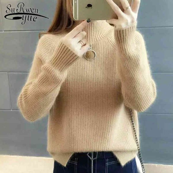 winter knitted casual women sweaters elegant clothing long sleeve turtleneck blouses 5773 50 210518, White;black
winter knitted casual women sweaters elegant clothing long sleeve turtleneck blouses 5773 50 210518, White;black