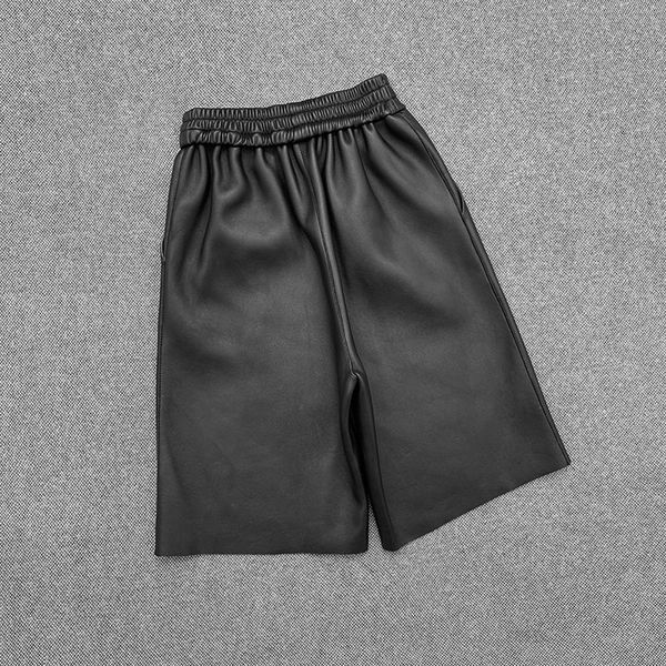 women's pants & capris 2021 spring genuine leather designer fifth trousers lamb baggy leg c714, Black;white
women's pants & capris 2021 spring genuine leather designer fifth trousers lamb baggy leg c714, Black;white