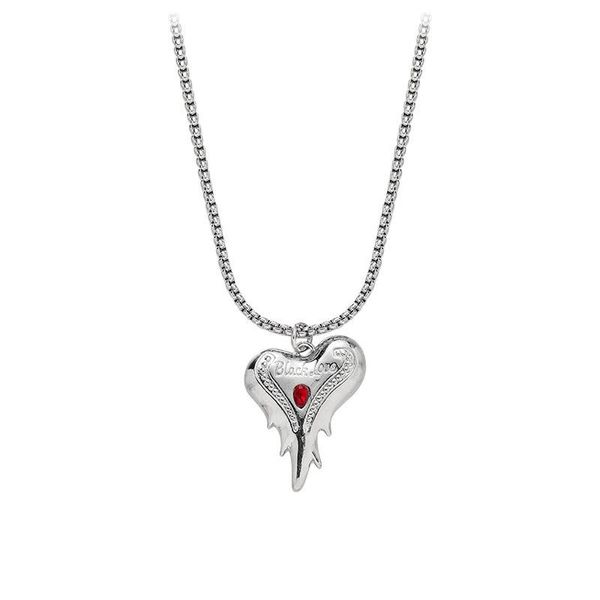 pendant necklaces potcet women's stainless steel heart titanium necklace geometric fashion retro hip hop personality party jewelry, Silver
pendant necklaces potcet women's stainless steel heart titanium necklace geometric fashion retro hip hop personality party jewelry, Silver