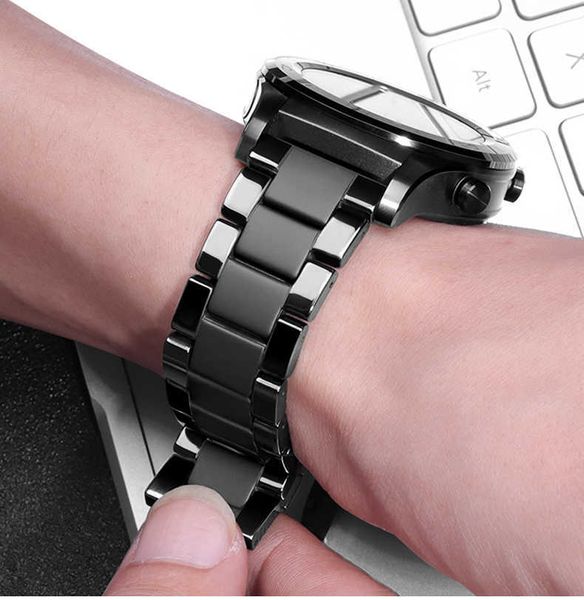 20mm/22mm strap for samsung galaxy watch 3/active 2/46mm/42mm/ gear s3 ceramic bracelet huawei gt/2/2e/pro band h0915, Silver
20mm/22mm strap for samsung galaxy watch 3/active 2/46mm/42mm/ gear s3 ceramic bracelet huawei gt/2/2e/pro band h0915, Silver